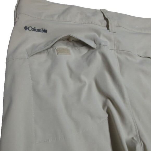 Columbia Trail Pants Wm 6 Omni-Shield Advanced Repellency Outdoors Active Beige - Picture 8 of 13